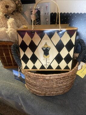 Vintage Style Metal Basket